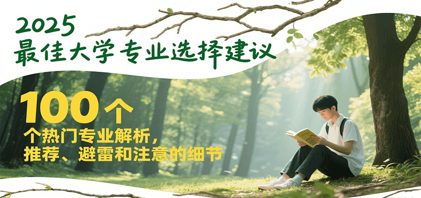 2025最佳大学专业选择建议，100个热门专业解析，推荐、避雷和注意的细节网络赚钱,项目资源网,副业资源网,兼职项目,网赚课程-副业赚钱-互联网创业-独家轻创IP小蜜蜂网创
