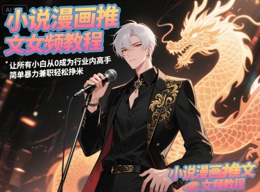 小说漫画推文女频教程，让所有小白从0成为行业内高手，简单暴力兼职轻松挣米网络赚钱,项目资源网,副业资源网,兼职项目,网赚课程-副业赚钱-互联网创业-独家轻创IP小蜜蜂网创