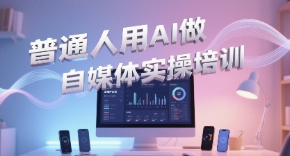 普通一个人用AI做自媒体，助你轻松开启AI自媒体创作之路网络赚钱,项目资源网,副业资源网,兼职项目,网赚课程-副业赚钱-互联网创业-独家轻创IP小蜜蜂网创