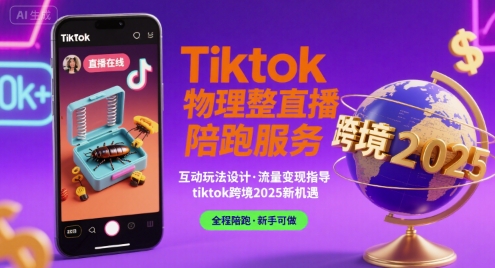 Tiktok物理整蛊直播陪跑服务-tiktok跨境2025网络赚钱,项目资源网,副业资源网,兼职项目,网赚课程-副业赚钱-互联网创业-独家轻创IP小蜜蜂网创