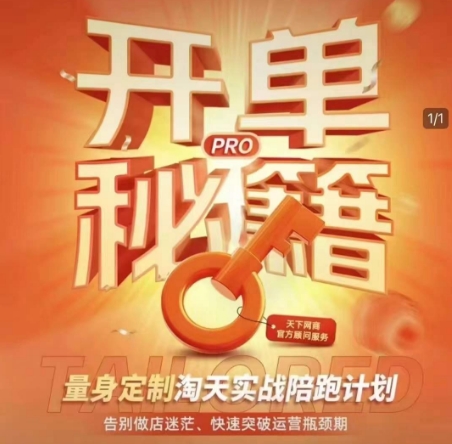 淘宝开单秘籍PRO，量身定制淘天实战陪跑计划，告别做店迷茫、快速突破运营瓶颈期（更新6月）网络赚钱,项目资源网,副业资源网,兼职项目,网赚课程-副业赚钱-互联网创业-独家轻创IP小蜜蜂网创