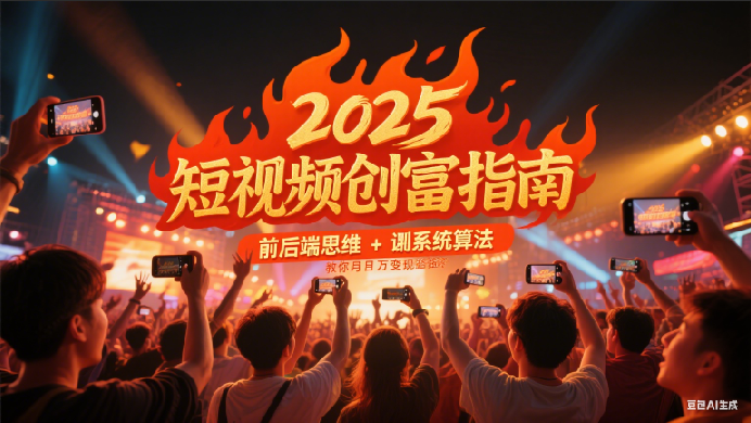 2025短视频创富指南，前后端思维 + 系统算法，教你月入过万变现路径网络赚钱,项目资源网,副业资源网,兼职项目,网赚课程-副业赚钱-互联网创业-独家轻创IP小蜜蜂网创