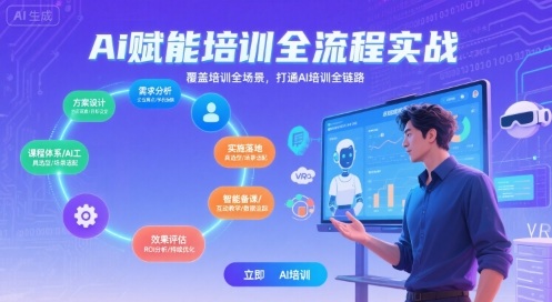 AI赋能培训全流程实站，覆盖培训全场景，打通 Al培训全链路网络赚钱,项目资源网,副业资源网,兼职项目,网赚课程-副业赚钱-互联网创业-独家轻创IP小蜜蜂网创