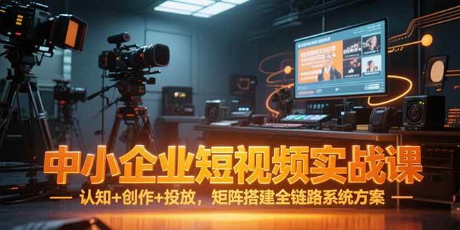 （15249期）中小企业短视频实战课，认知+创作+投放，矩阵搭建全链路系统方案网络赚钱,项目资源网,副业资源网,兼职项目,网赚课程-副业赚钱-互联网创业-独家轻创IP小蜜蜂网创