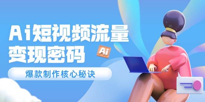 （14875期）Ai短视频流量密码，爆款制作核心秘诀，120万案例深度解析网络赚钱,项目资源网,副业资源网,兼职项目,网赚课程-副业赚钱-互联网创业-独家轻创IP小蜜蜂网创