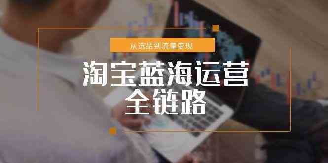 淘宝蓝海运营全链路，从选品到流量变现，小类目突围完整方案网络赚钱,项目资源网,副业资源网,兼职项目,网赚课程-副业赚钱-互联网创业-独家轻创IP小蜜蜂网创