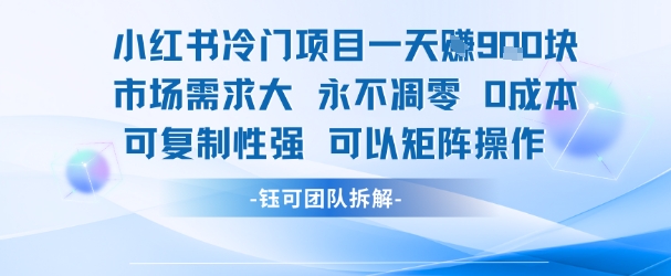 小红书冷门项目一天收益9张，市场需求大，0成本，可复制性强可以矩阵操作网络赚钱,项目资源网,副业资源网,兼职项目,网赚课程-副业赚钱-互联网创业-独家轻创IP小蜜蜂网创