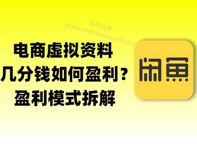 揭秘虚拟电商1分钱资料与卡券是如何获得收益的(详细拆解)网络赚钱,项目资源网,副业资源网,兼职项目,网赚课程-副业赚钱-互联网创业-独家轻创IP小蜜蜂网创