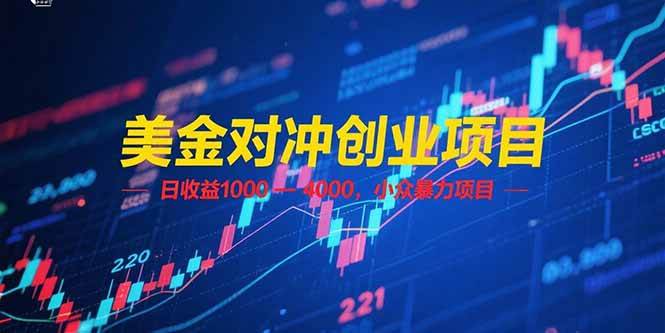 （15187期）美金对冲创业项目，日收益 1000 – 4000，小众暴力项目网络赚钱,项目资源网,副业资源网,兼职项目,网赚课程-副业赚钱-互联网创业-独家轻创IP小蜜蜂网创