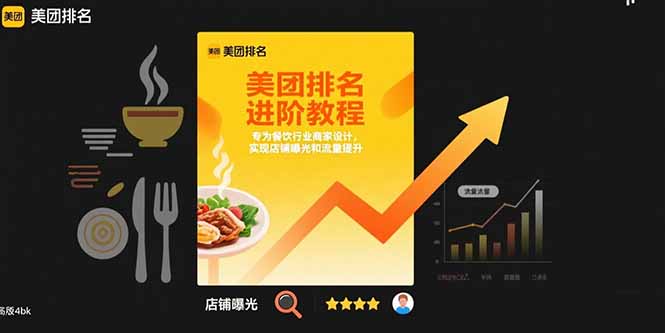 （15528期）美团排名进阶教程：专为餐饮行业商家设计，实现店铺曝光和流量提升网络赚钱,项目资源网,副业资源网,兼职项目,网赚课程-副业赚钱-互联网创业-独家轻创IP小蜜蜂网创