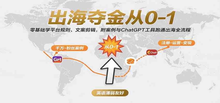 出海夺金从0-1：零基础学平台规则、文案剪辑，附案例与ChatGPT工具跑通出海全流程网络赚钱,项目资源网,副业资源网,兼职项目,网赚课程-副业赚钱-互联网创业-独家轻创IP小蜜蜂网创