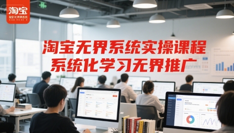 淘宝无界系统实操课程，系统化学习无界推广网络赚钱,项目资源网,副业资源网,兼职项目,网赚课程-副业赚钱-互联网创业-独家轻创IP小蜜蜂网创