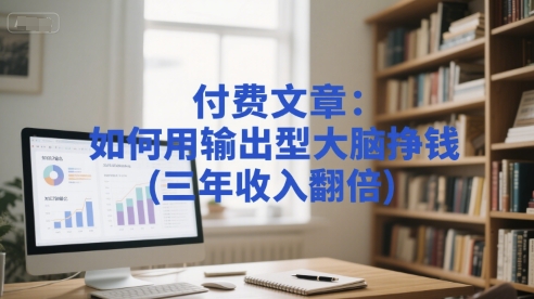 付费文章：如何用输出型大脑挣钱(三年收入翻倍)网络赚钱,项目资源网,副业资源网,兼职项目,网赚课程-副业赚钱-互联网创业-独家轻创IP小蜜蜂网创