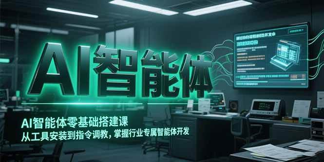 （15257期）AI智能体零基础搭建课，从工具安装到指令调教，掌握行业专属智能体开发…网络赚钱,项目资源网,副业资源网,兼职项目,网赚课程-副业赚钱-互联网创业-独家轻创IP小蜜蜂网创