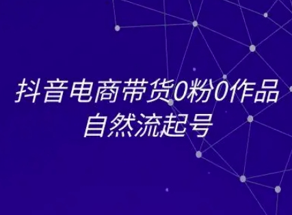 抖音电商带货0粉0作品自然流起号，抖音电商教程网络赚钱,项目资源网,副业资源网,兼职项目,网赚课程-副业赚钱-互联网创业-独家轻创IP小蜜蜂网创